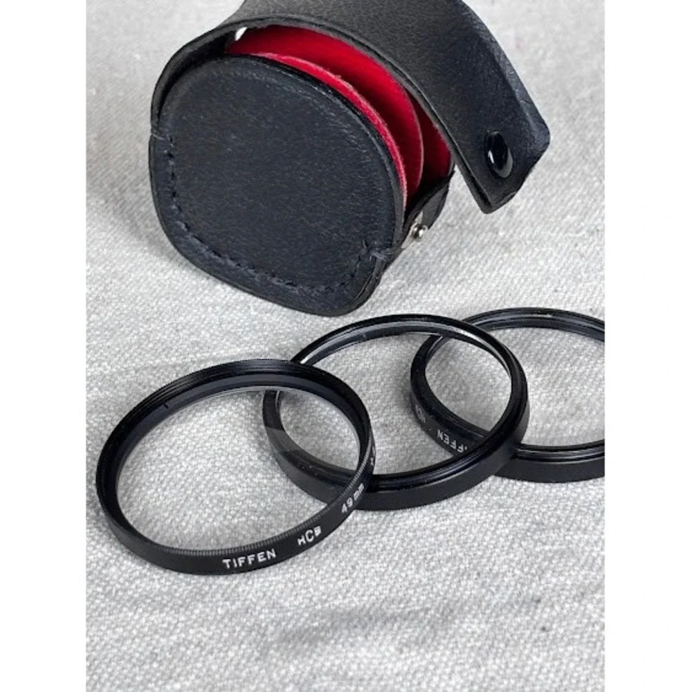 Tiffen 49mm HCE Close Up Lens Filter Set +1 +2 +3 Case Made In Japan *UNTESTED *